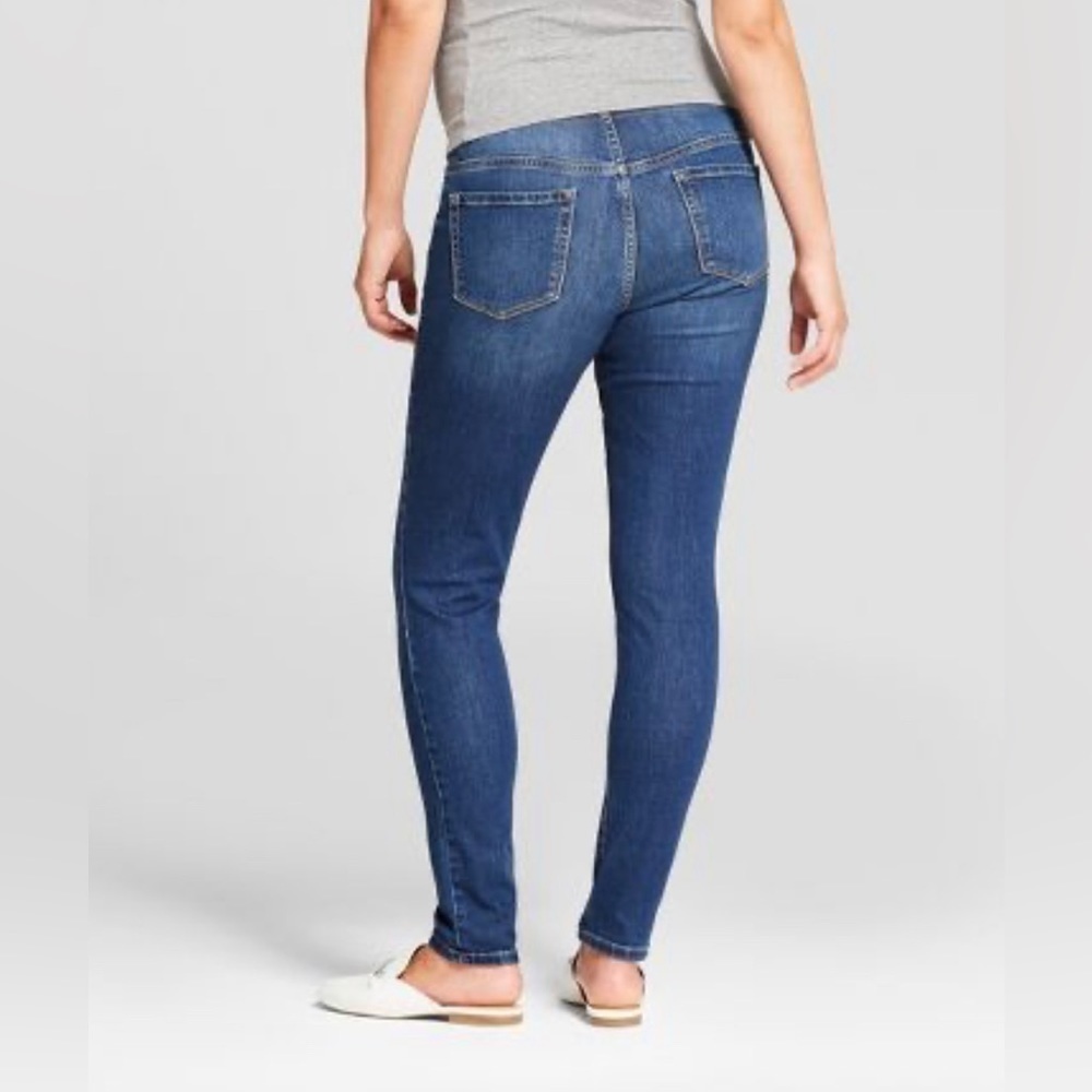 Over Belly Maternity Jeggings - Isabel Maternity Ingrid & Isabel Dark Wash - 8 - Picture 2 of 15